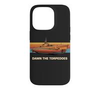 Custodia per iPhone 14 Pro Gato Class Submarine Damn the Torpedoes Retro Tramonto Grafica