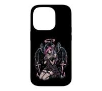 Custodia per iPhone 14 Pro Gatto gotico pastello gotico ragazza scheletro emo emo Y2K Style Angel Decay
