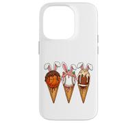 Custodia per iPhone 14 Pro Gelato gocciolante basket baseball calcio coniglietto Pasqua