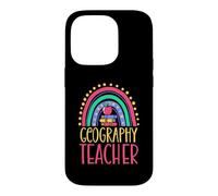 Custodia per iPhone 14 Pro Geografia Insegnante Bohemian Rainbow Estetica sana