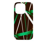 Custodia per iPhone 14 Pro Geometria Urbana Nero Bianco Verde