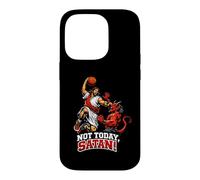Custodia per iPhone 14 Pro Gesù contro il diavolo, basket, Gesù Cristo