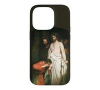 Custodia per iPhone 14 Pro Gesù Cristo Dubita Thomas Dipinto Carl Bloch 1881