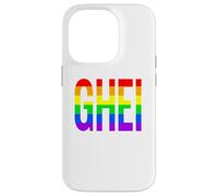 Custodia per iPhone 14 Pro GHEI | Gay Divertente Umoristica Bandiera Arcobaleno
