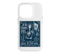 Custodia per iPhone 14 Pro Giovanna d'Arco I Am Not Afraid I Was Nas For This Woodcut Navy