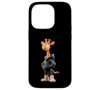 Custodia per iPhone 14 Pro Giraffe Cool Cute Kawaii Cartoon Safari Uomini Donne Bambini