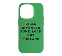 Custodia per iPhone 14 Pro Girls Invented Punk Rock Not England - Green