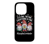 Custodia per iPhone 14 Pro Gnomo coordinatore della disciplina Everything Is Fine Christmas