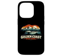 Custodia per iPhone 14 Pro Golden Coast Wild Soul Orso Surf California Retro