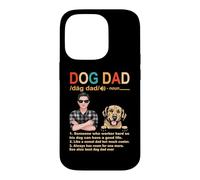 Custodia per iPhone 14 Pro Golden Retriever Dog Dad Definition Funny Fathers Day