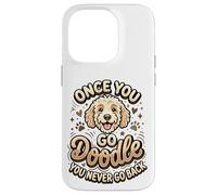 Custodia per iPhone 14 Pro Goldendoodle Mom Goldendoodle Dad Once You Go Doodle Proprietario
