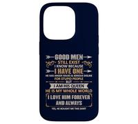 Custodia per iPhone 14 Pro Good Men Still Exist Funny Husband Wife Love Quote