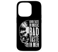 Custodia per iPhone 14 Pro Good Taste In Music Bad Taste In Men Vinyl Lover Skull LP