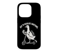 Custodia per iPhone 14 Pro Goose Scooter Regolamento Emozioni Umorismo Salute Mentale