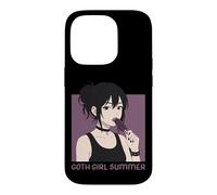 Custodia per iPhone 14 Pro Goth Ragazza Estate Scuro Occulto Emo Anime Manga