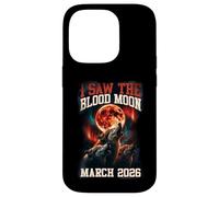 Custodia per iPhone 14 Pro Grafica retrò I Saw The Blood Moon 2026 Howling Wolves