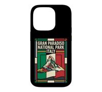 Custodia per iPhone 14 Pro Gran Paradiso Parco Nazionale Italia Bandiera Vintage Viaggio