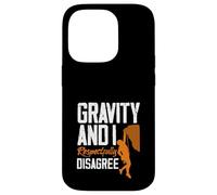 Custodia per iPhone 14 Pro Gravity And I Rispettosamente non sono d'accordo Arrampicata Divertente