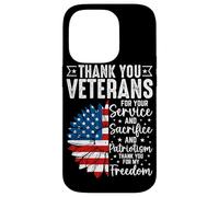 Custodia per iPhone 14 Pro Grazie Veterani Per Il Vostro Servizio E Sacrificio E Patrio