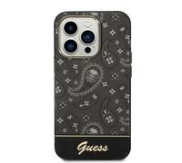 Custodia per iPhone 14 Pro Guess Bandana Paisley nera