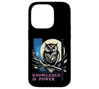 Custodia per iPhone 14 Pro Gufo - Knowledge is Power - Wisdom Owl Design
