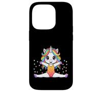 Custodia per iPhone 14 Pro Gymnastic Unicorn Cute Rainbow Kawaii Aesthetic Gymnast Girl