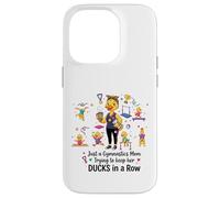 Custodia per iPhone 14 Pro Gymnastics Mom Funny Ducks Gymnastics Mama