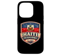 Custodia per iPhone 14 Pro Haiti Prima Repubblica Nera dal 1804 Bandiera Haitiana Day Pride