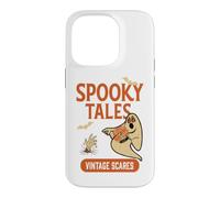 Custodia per iPhone 14 Pro Halloween Spooky Tales Fantasma Vintage Spaventure