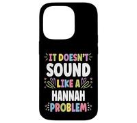 Custodia per iPhone 14 Pro HANNAH Personalized Women's Gift Custom HANNAH