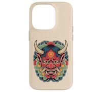 Custodia per iPhone 14 Pro Hannya Oni Mask Devil Yokai - Maschera giapponese con tatuaggio demone