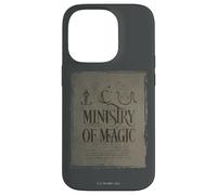 Custodia per iPhone 14 Pro Harry Potter Ministry of Magic Parchment