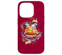 Custodia per iPhone 14 Pro Harry Potter Watercolor Hogwarts Crest