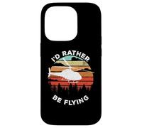 Custodia per iPhone 14 Pro Helicopter Funny Pilot Gift I'd Rather Be Flying Retro