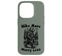 Custodia per iPhone 14 Pro Hike More Worry Less Funny Cub Scouts BSA Hiking Bear