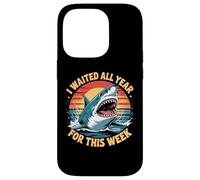Custodia per iPhone 14 Pro Ho aspettato tutto l'anno per questa settimana Shark Lover Ocean Wildlife