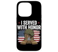 Custodia per iPhone 14 Pro Ho servito con onore Veteran Women Military Pride Patriotic