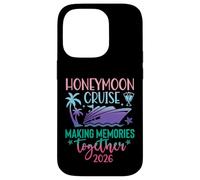 Custodia per iPhone 14 Pro Honeymoon Cruise 2026 Just Married Matching Couples Vacation