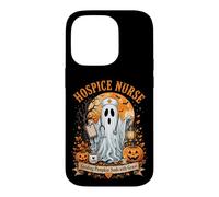 Custodia per iPhone 14 Pro Hospice Infermiera Fantasma Halloween Zucca Cura Design