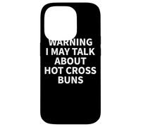 Custodia per iPhone 14 Pro Hot Cross Buns Apparel - Divertente design per amanti dello chignon