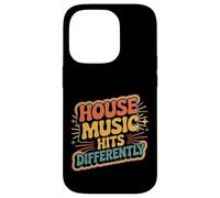 Custodia per iPhone 14 Pro House Music Hits Differently EDM Mood Party -