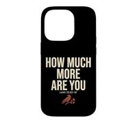 Custodia per iPhone 14 Pro How Much More Are You Luke Christian Raven Bible Verse