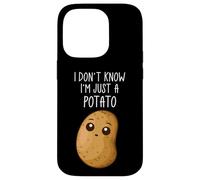 Custodia per iPhone 14 Pro I Don't Know I'm Just A Potato Funny Kawaii Potato Saying