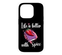 Custodia per iPhone 14 Pro I Like My Books Spicy Romance Book Life is Better with Spice