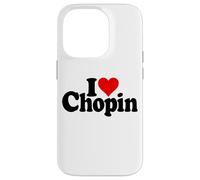 Custodia per iPhone 14 Pro I LOVE HEART CHOPIN FREDERIC POLISH COMPOSITORE