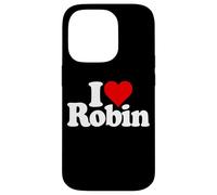 Custodia per iPhone 14 Pro I LOVE HEART ROBIN NOME SU UN TEE
