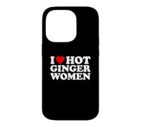 Custodia per iPhone 14 Pro I Love Hot Ginger Women