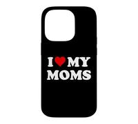 Custodia per iPhone 14 Pro I Love My Moms Gay Pride Two Moms are Better Than One Mother