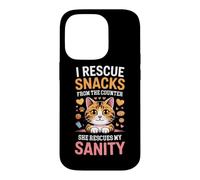 Custodia per iPhone 14 Pro I RESCUE SNACKS FROM THE COUNTER SHE RESCUES MY SANITY