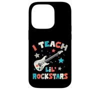 Custodia per iPhone 14 Pro I Teach Lil' Rockstars, Insegnante di musica rock, Guitar Band